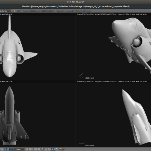 Spielzeug Flugzeug - dassault mirage iii c Spiel Fahrzeuge 3D print model - Mito3D