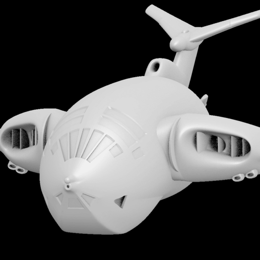 jouet avion - handley page victor b2 jeu la raf guerre froid kawai chibi mignon de modèle jet fighter en des véhicules 3D print model - Mito3D