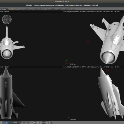 jouet avion mig-21 fishbed jeu des véhicules 3D print model - Mito3D