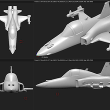 giocattolo aereo - northorp f-5em tiger ii gioco kawai chibi carino modello jet fighter piano i veicoli 3d print model - Mito3D