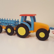 toy pull tractor various 3d print model - Mito3D