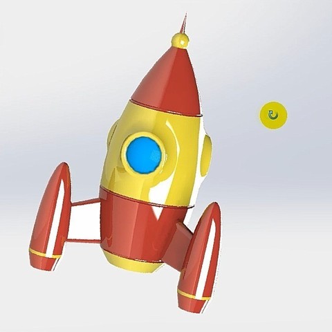 juguete de cohetes juego 3D print model - Mito3D
