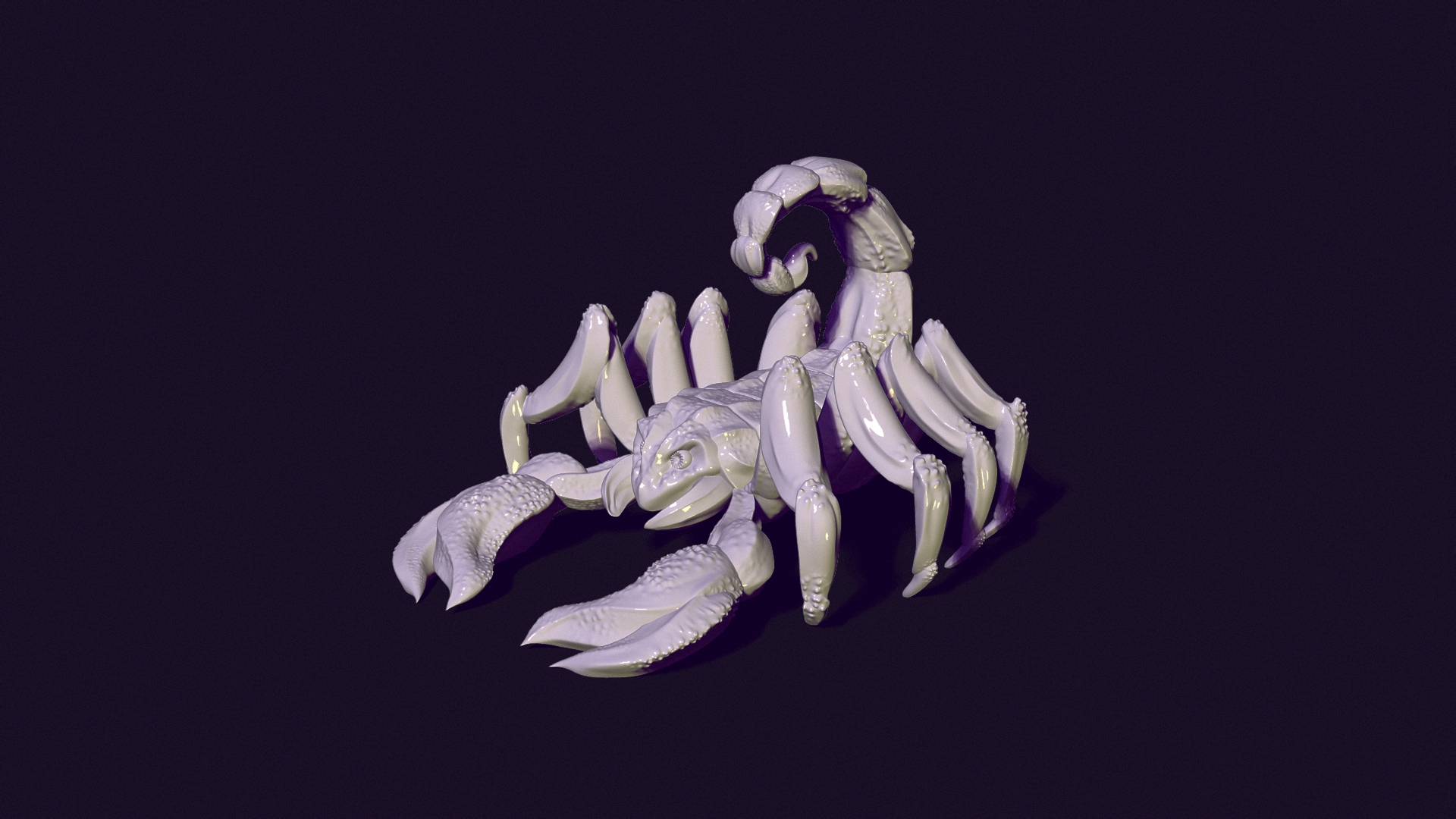 giocattolo scorpione natura scolpire imperatore animale creatura insetto bug veleno aracnide miniatura mini figura figurina scultura arte 3D print model - Mito3D