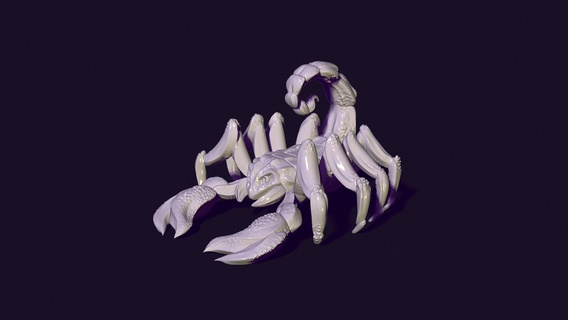 brinquedo escorpião natureza esculpir imperador animal criatura inseto erro veneno Escorpião aracnídeo miniatura mini figura estatueta escultura arte 3d print model - Mito3D