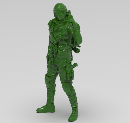 giocattolo soldato figura 01 3D print model - Mito3D