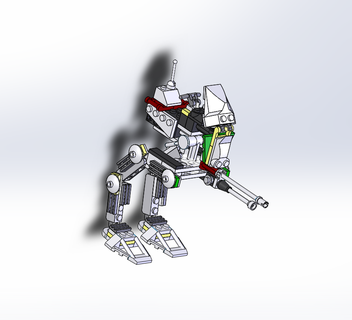 juguete estrella guerras Lego robot solido tutorial principiantes banco línea vender Arte 3d print model - Mito3D