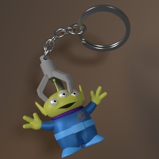 toy story - alien various llavero juguete marciano key keychain 3D print model - Mito3D