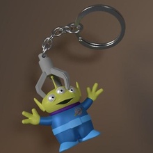 toy story - alien various llavero juguete marciano key keychain 3d print model - Mito3D