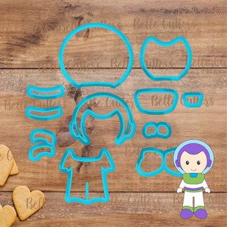 toy story 2 cutter modulated cutterfondant fondant cookie biscuit cortantesgalletas galletitas 3d print model - Mito3D