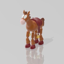 toy story bullseye art figurina 3d print model - Mito3D