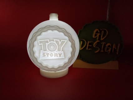 toy story christmas ornament light tealight reading party nightlight office kids room art decor man cave shed movie 3d print model - Mito3D