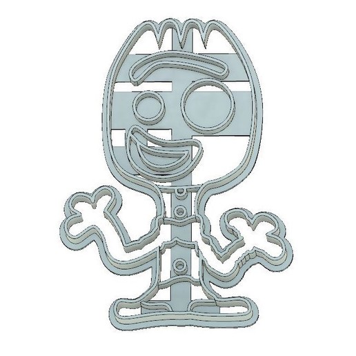 toy story cookie cutter forky tool fondant 3D print model - Mito3D