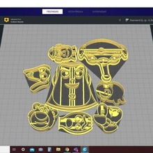 toy story cookie cutters cookies 3d print model - Mito3D