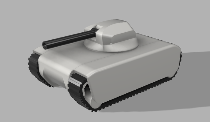 juguete tanque moviente partes abrams m1 blindado kampfwagen t34 3d print model - Mito3D