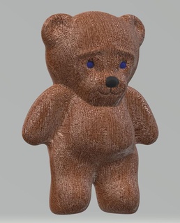 toy teddy bear fluffy cute funny fun cuddly 3d print model - Mito3D