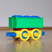 toy train cargo car construction set locomotive screw creative kids baby boy 3d print model - Mito3D