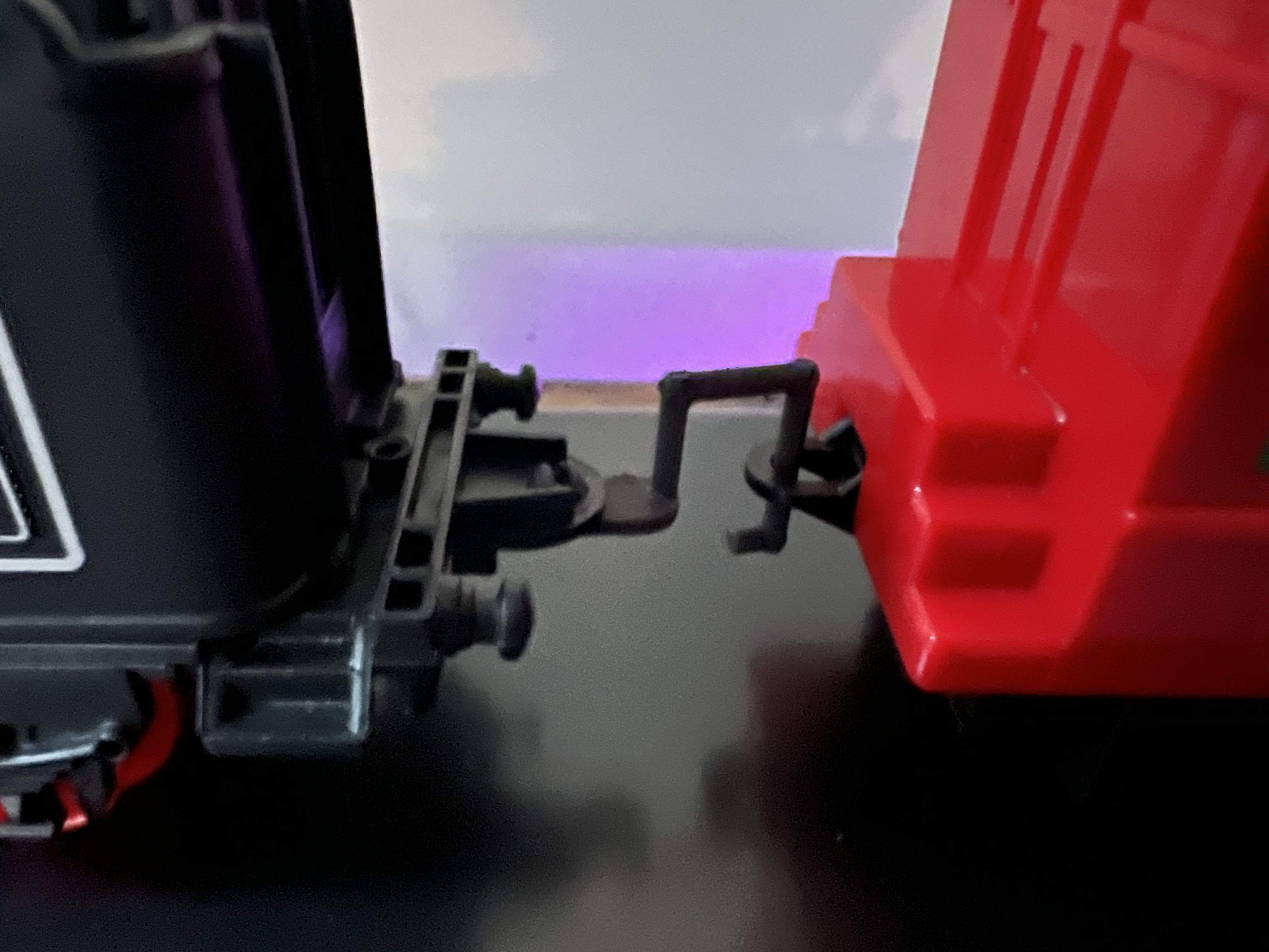 juguete entrenar acoplamiento gancho trenes conector 3D print model - Mito3D