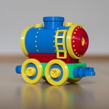 toy train tanker car construction set locomotive screw creative kids baby boy 3d print model - Mito3D