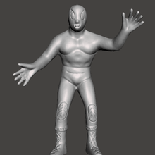 toy wrestler game fighter mask saintly 3d print model - Mito3D