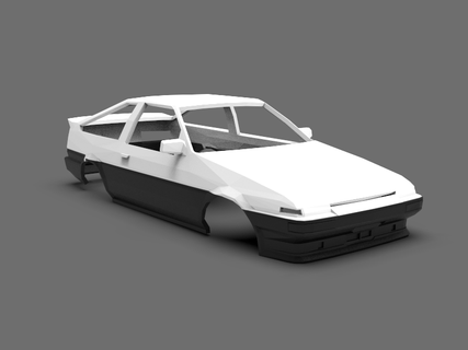 toyota -- ae-86 -- bodywork nascar race indy car formula 1 tc trans dtm rc careers  3d print model - Mito3D