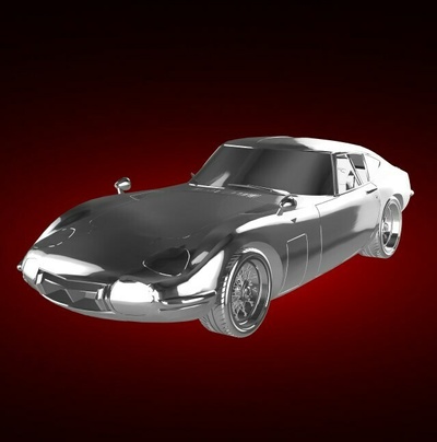toyota 2000gt 1967 suv automobile car vehicle rally race sports derby supercar gt 3d print model - Mito3D