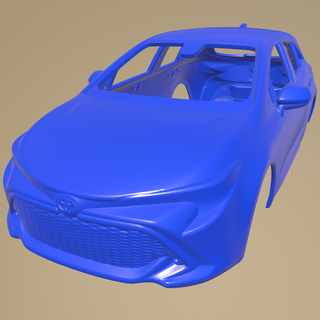 toyota auris 2019 printable car body 3d print model - Mito3D