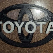 Toyota Abzeichen Combo 4runner fj Kreuzer Gitter Logo Tacoma Tundra Automobil 3d print model - Mito3D