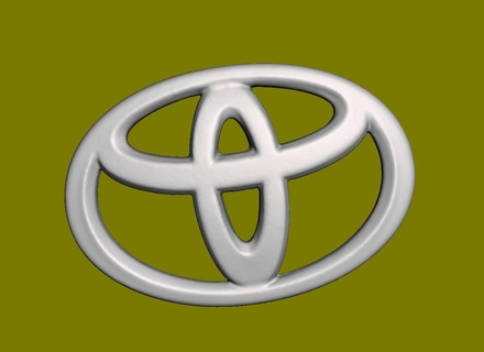 Toyota badge roues roue 3d print model - Mito3D