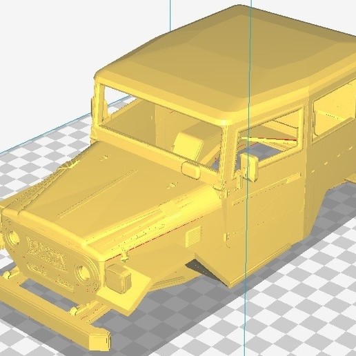 toyota bj-40 imprimible cuerpo del coche juego ranura scalextric tamiya rc 3D print model - Mito3D