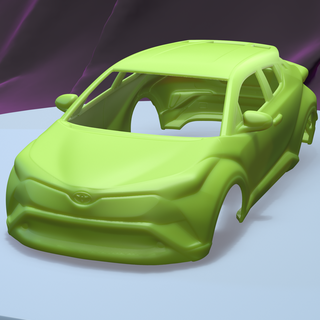 Toyota hr 1 24 imprimable voiture corps 3d print model - Mito3D
