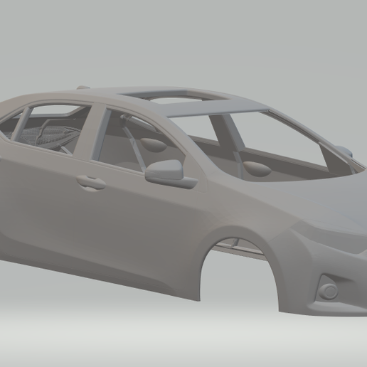 Toyota corolle 2014 3D print model - Mito3D