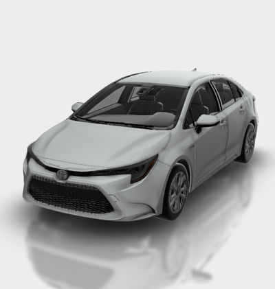 toyota corolla 2023 casa ibrido automobile macchina veicolo rally gara gli sport derby supercar gt 3d print model - Mito3D