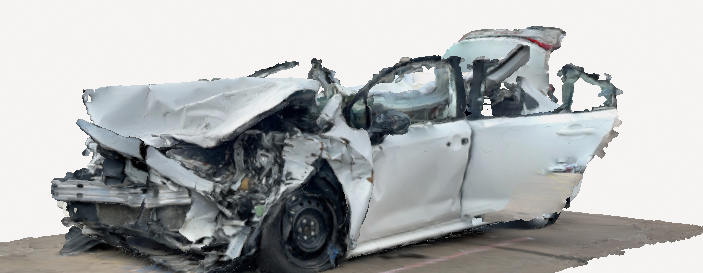Toyota corolle voiture pirater 3dscan ivre conduite jamais crash brisé écrire arnaque 3d print model - Mito3D