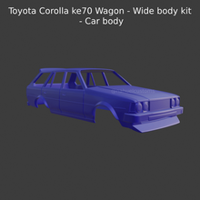 Toyota corola ke70 vagão Largo corpo kit carro e70 dx jdm deriva diecast quente rodas 1 43 64 3d print model - Mito3D