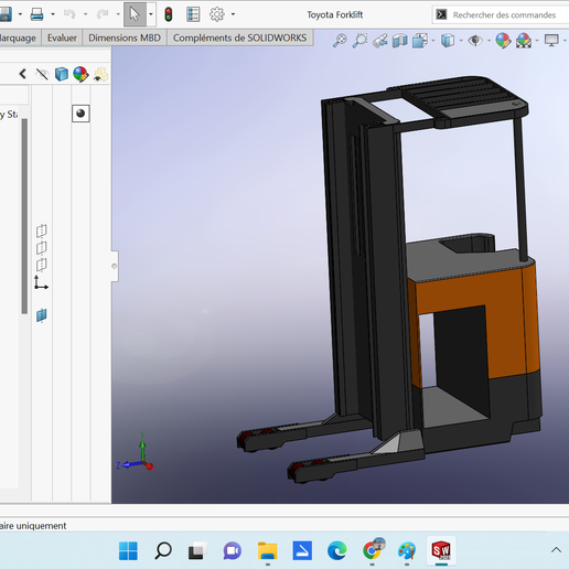 toyota máquina elevadora 3D print model - Mito3D