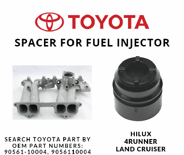toyota fuel injector cup spacer 9056110004 90561-10004 Various 22rte 24l genuine turbo hilux 4runner land cruiser inyector landcruiser 3d print model - Mito3D