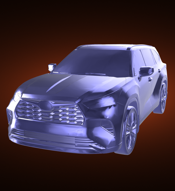 toyota highlander automobile car vehicle rally race sports derby turbo top speed 3D print model - Mito3D