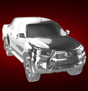 toyota hilux pickup truck modern car vehicle sports luxury touring prototype hypercar concept 3d print model - Mito3D