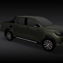 toyota Hilux 2016 3d imprimible cuerpo coche vehiculo obj stl detallado modelo automotor 3d print model - Mito3D
