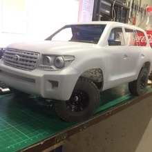 toyota land cruiser 200 rc corps de l'architecture salebulding jeep gladiator scx traxxas rc4wd axial 3d print model - Mito3D