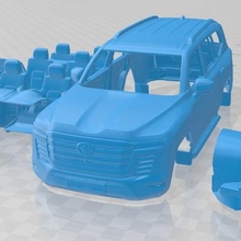Toyota terre croiseur 2022 imprimable voiture Jeu fente scalextric tamiya rc miniz loisir micro 3d print model - Mito3D