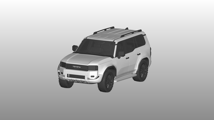 toyota tierra crucero 250 juego coche vehiculo auto vehículo automóvil transporte rc ar vr listo aumentado realidad virtual car3d automotor recoger camión camioneta 4wd camino 3d print model - Mito3D