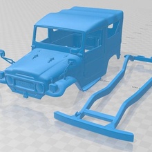 toyota tierra crucero bj40 lona 1979 imprimible cuerpo coche vehiculo 3d print model - Mito3D