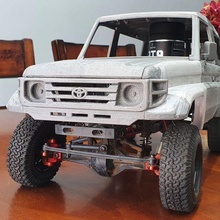 toyota land cruiser j70 2 doors 313mm 1 8  axial scx10 1 10 toyota ford bronco jeep traxxas rc 313mm scale