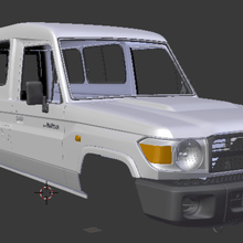 toyota land cruiser j78 2010 313 mm various scale body 1 10 vaterra axial traxxas 10th 3d print model - Mito3D