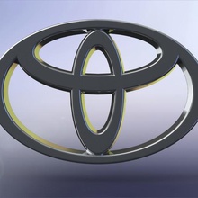 toyota logo gadget des voitures toyotalogo 3d print model - Mito3D