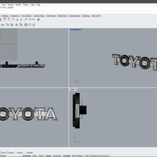 Toyota logotipo carro carros automóvel auto coche terra cruzador 3d print model - Mito3D