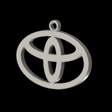toyota logo porte-clés divers anneau 3d print model - Mito3D