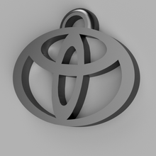 toyota logo keychain 3d print model - Mito3D