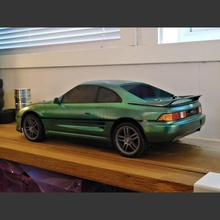 toyota mr2 mk2 190mm voiture rc corps divers touring 3d print model - Mito3D